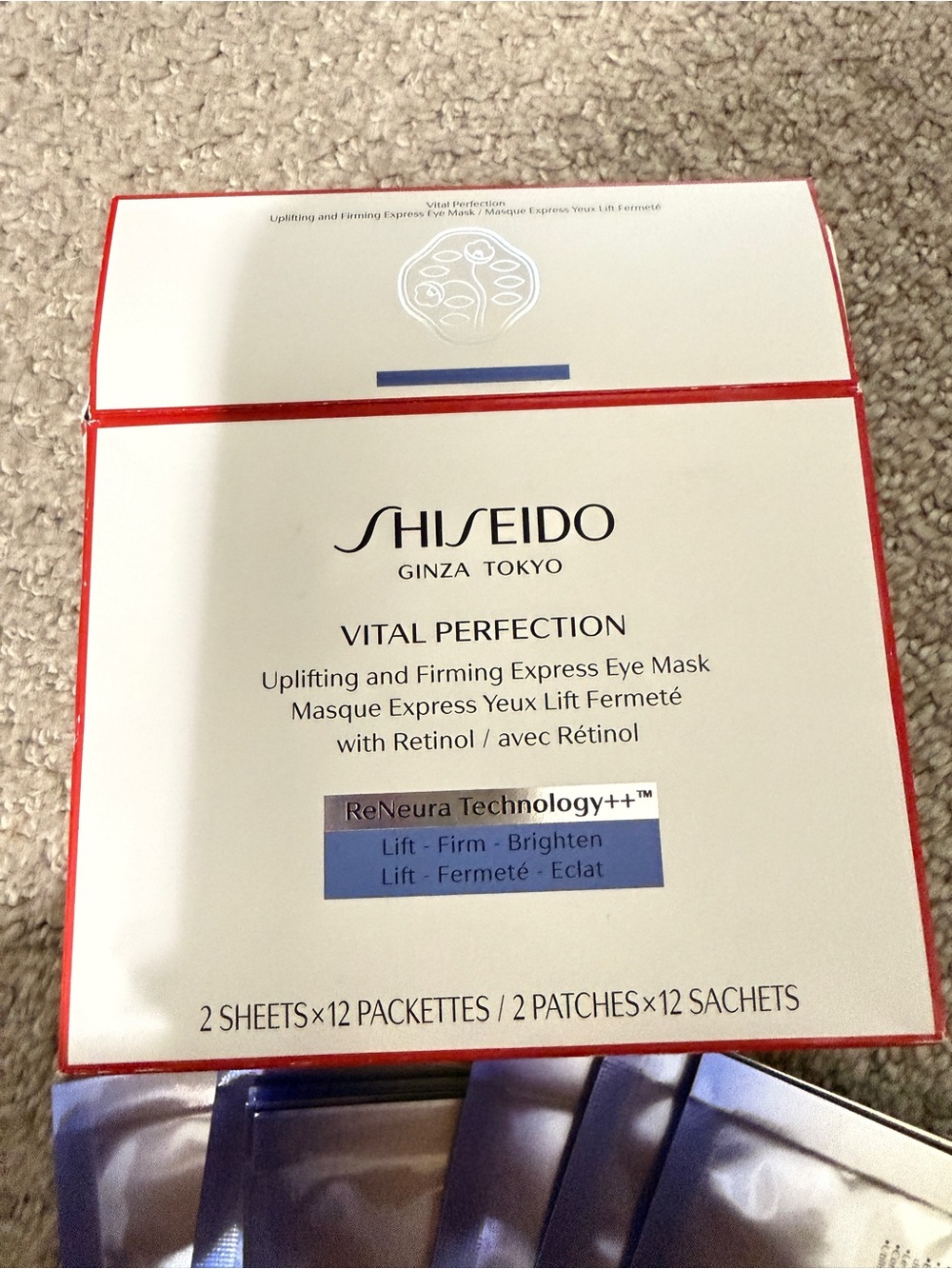 Shiseido Vital Perfection Eye Masks - pack of 11!